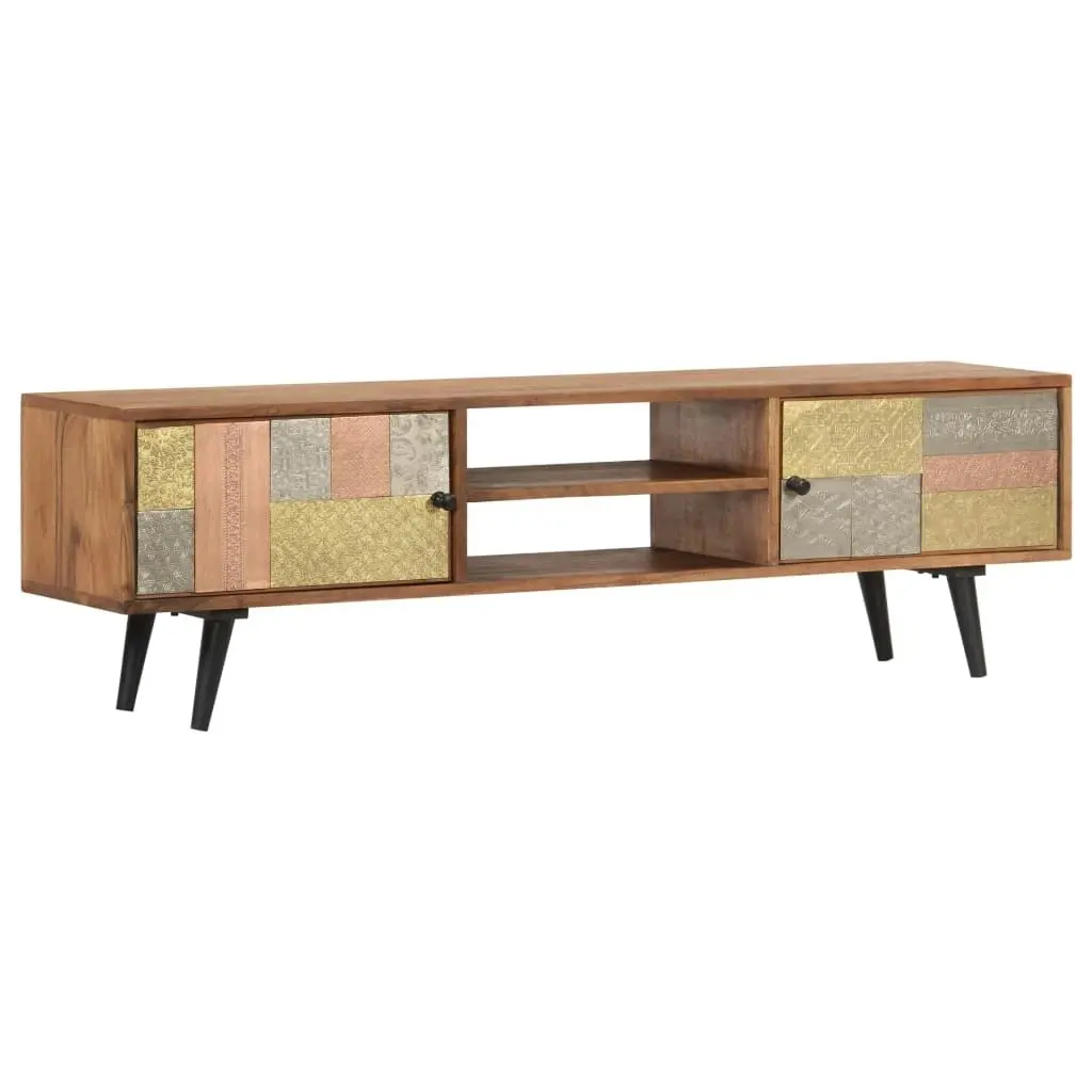 TV Cabinet 140x30x40 cm Solid Acacia Wood 247682