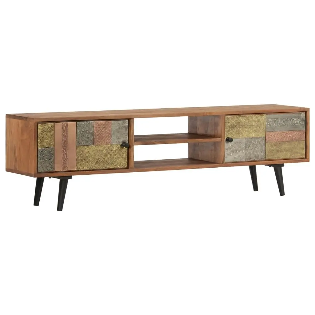 TV Cabinet 140x30x40 cm Solid Acacia Wood 247682