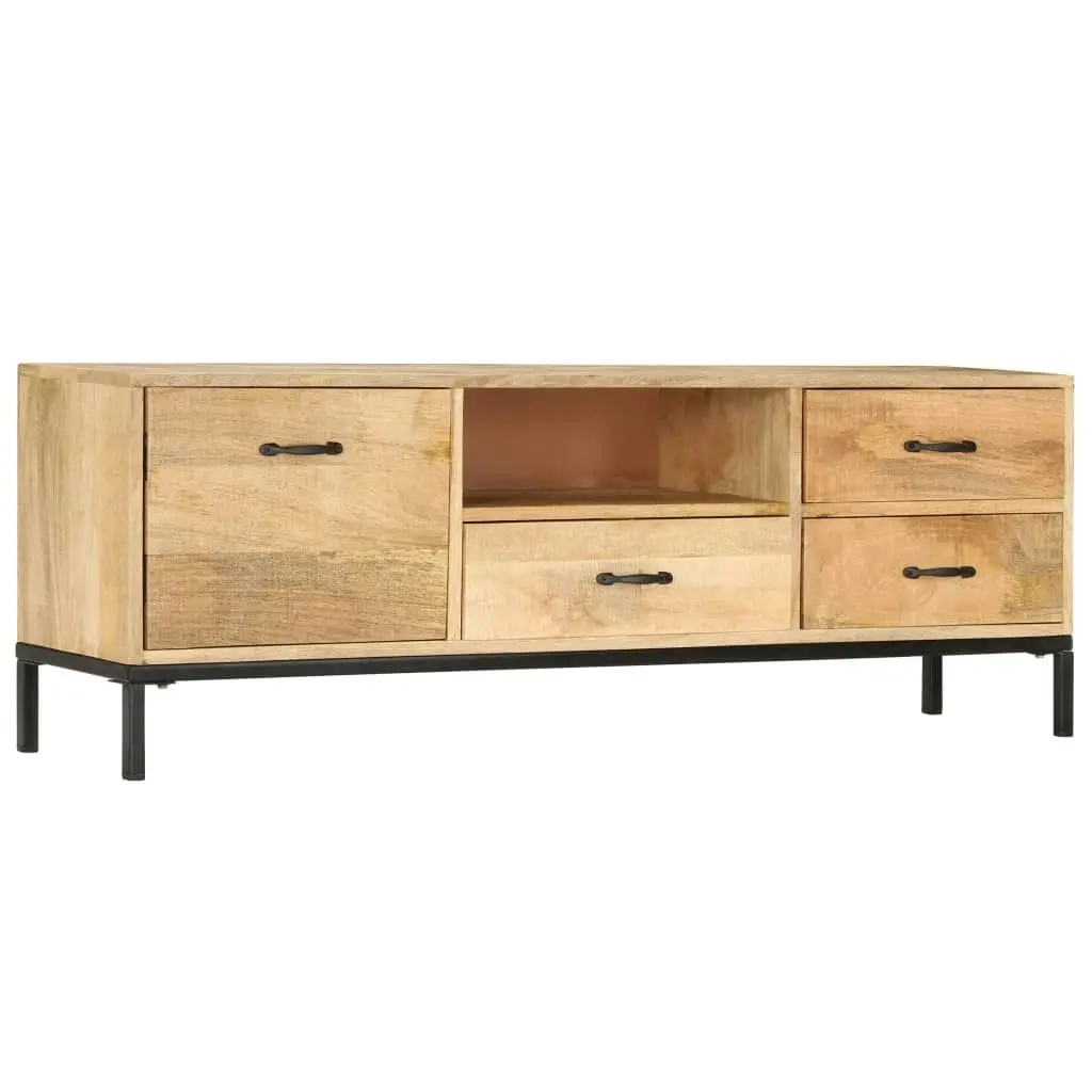 TV Cabinet 130x30x45 cm Solid Mango Wood 247943