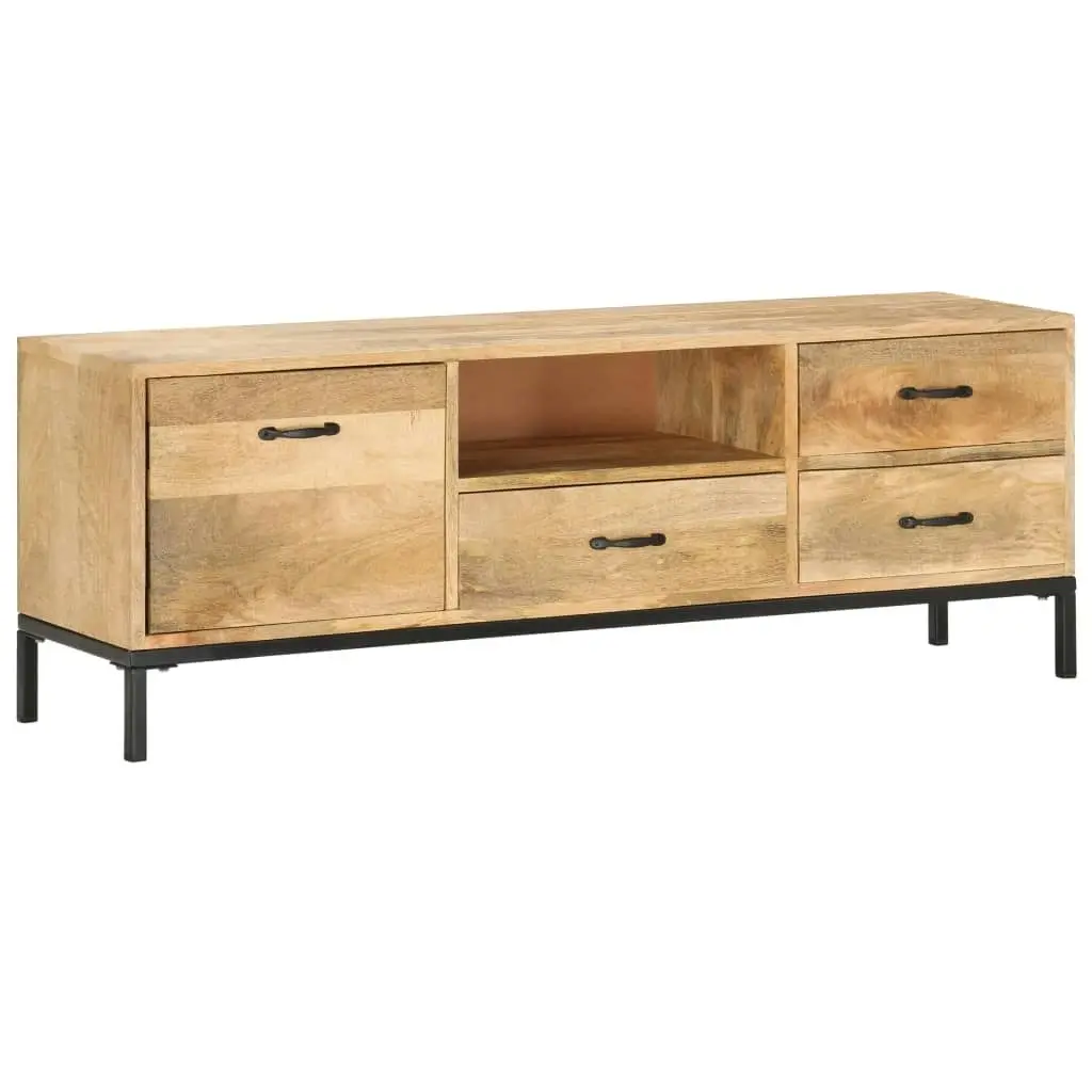 TV Cabinet 130x30x45 cm Solid Mango Wood 247943