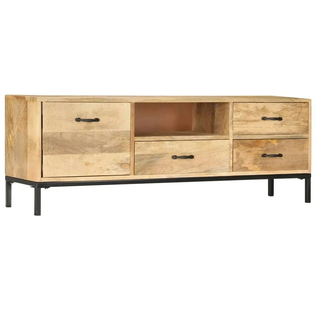 TV Cabinet 130x30x45 cm Solid Mango Wood 247943