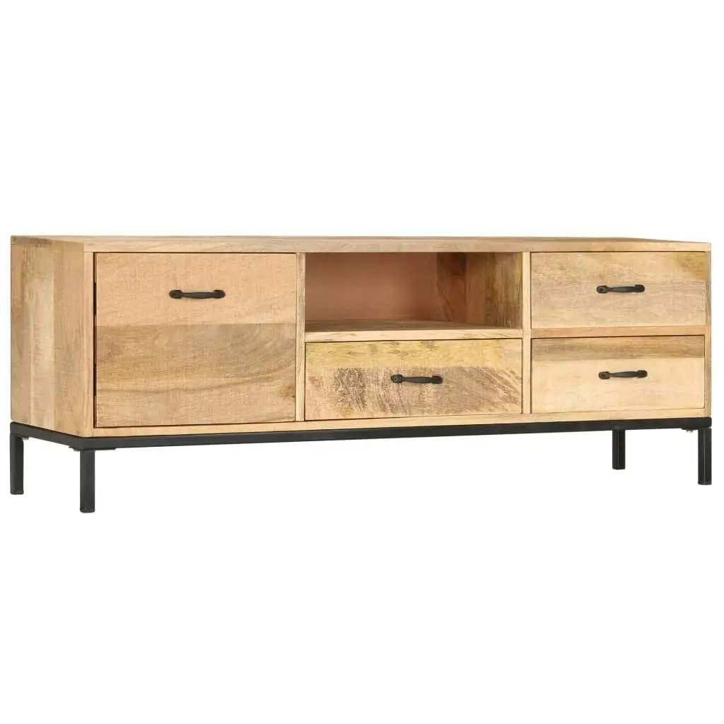 TV Cabinet 130x30x45 cm Solid Mango Wood 247943