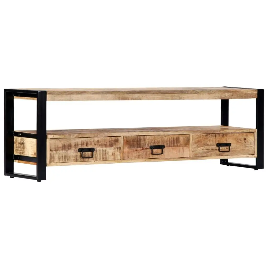 TV Cabinet 150x30x45 cm Solid Mango Wood 247906