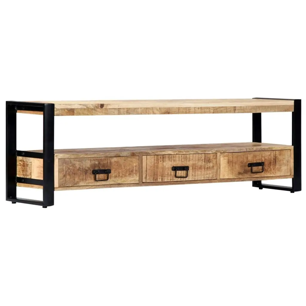 TV Cabinet 150x30x45 cm Solid Mango Wood 247906