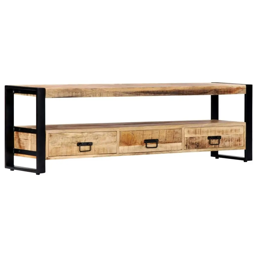 TV Cabinet 150x30x45 cm Solid Mango Wood 247906