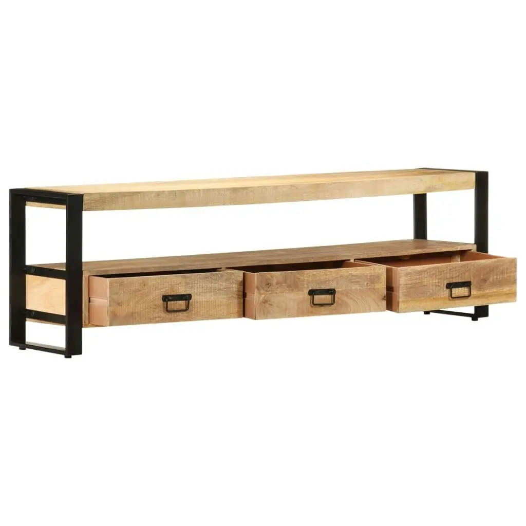 TV Cabinet 150x30x45 cm Solid Mango Wood 247906