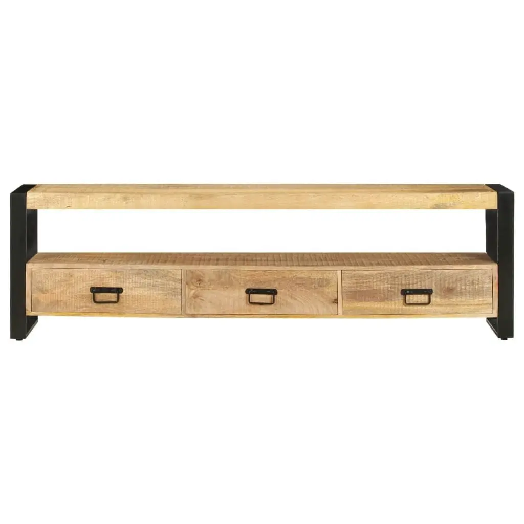 TV Cabinet 150x30x45 cm Solid Mango Wood 247906