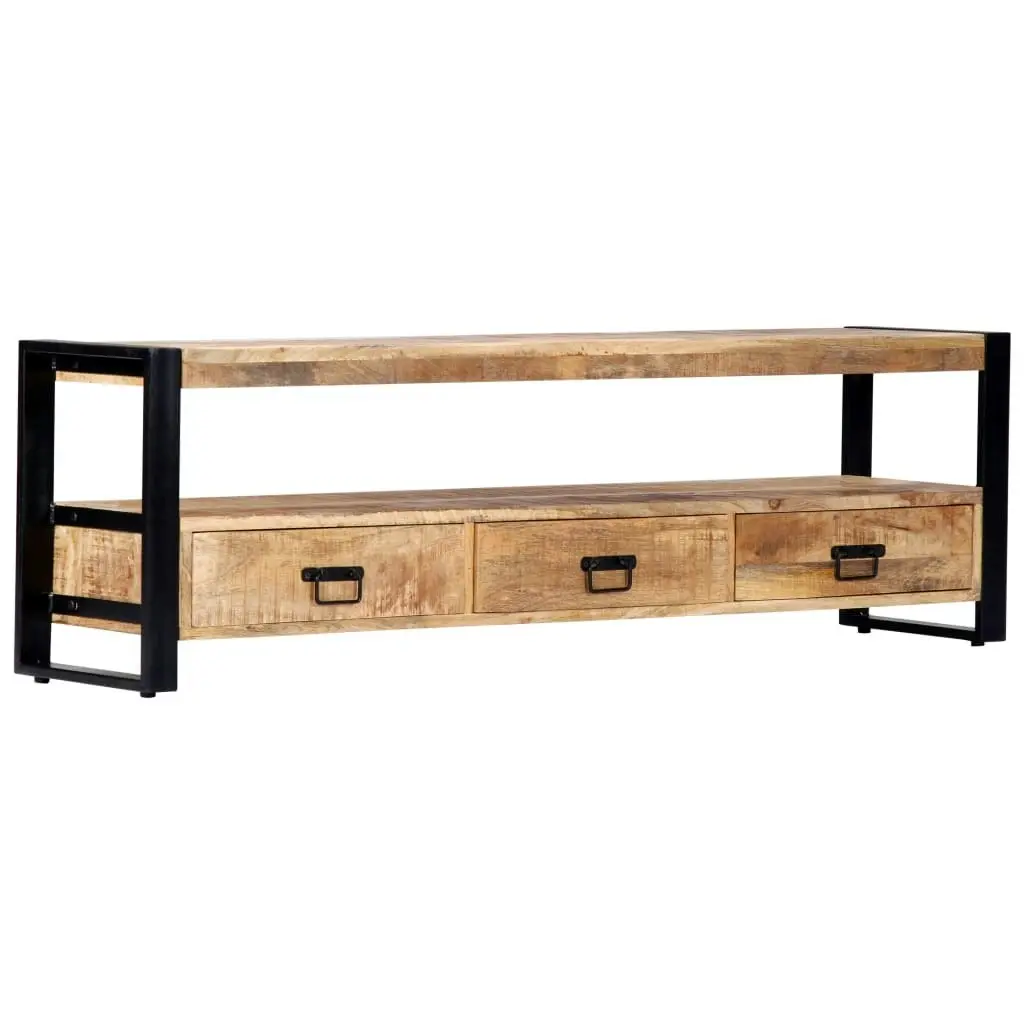 TV Cabinet 150x30x45 cm Solid Mango Wood 247906