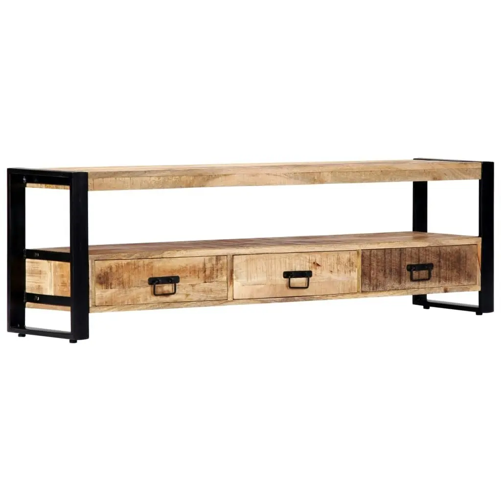 TV Cabinet 150x30x45 cm Solid Mango Wood 247906