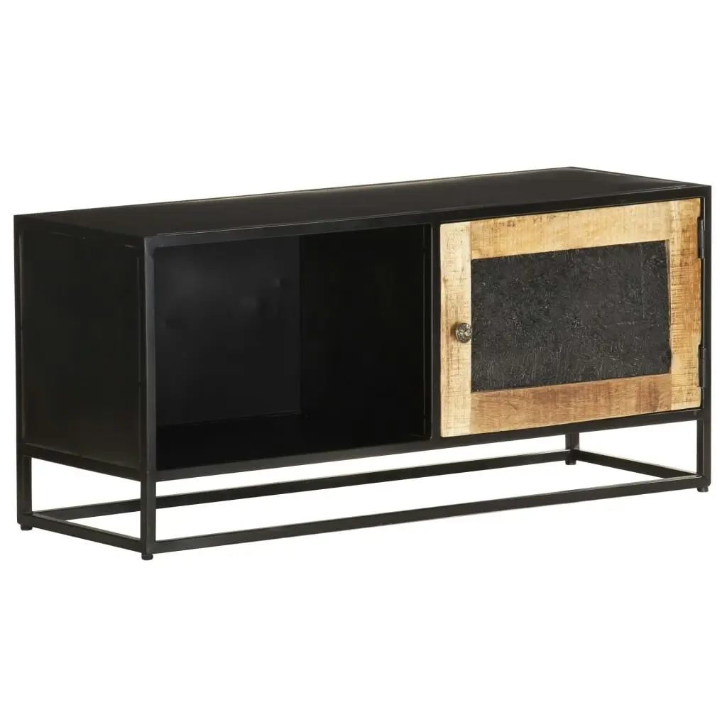 TV Cabinet 90x30x40 cm Rough Mango Wood 323150