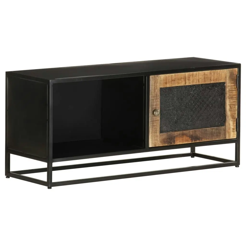 TV Cabinet 90x30x40 cm Rough Mango Wood 323150