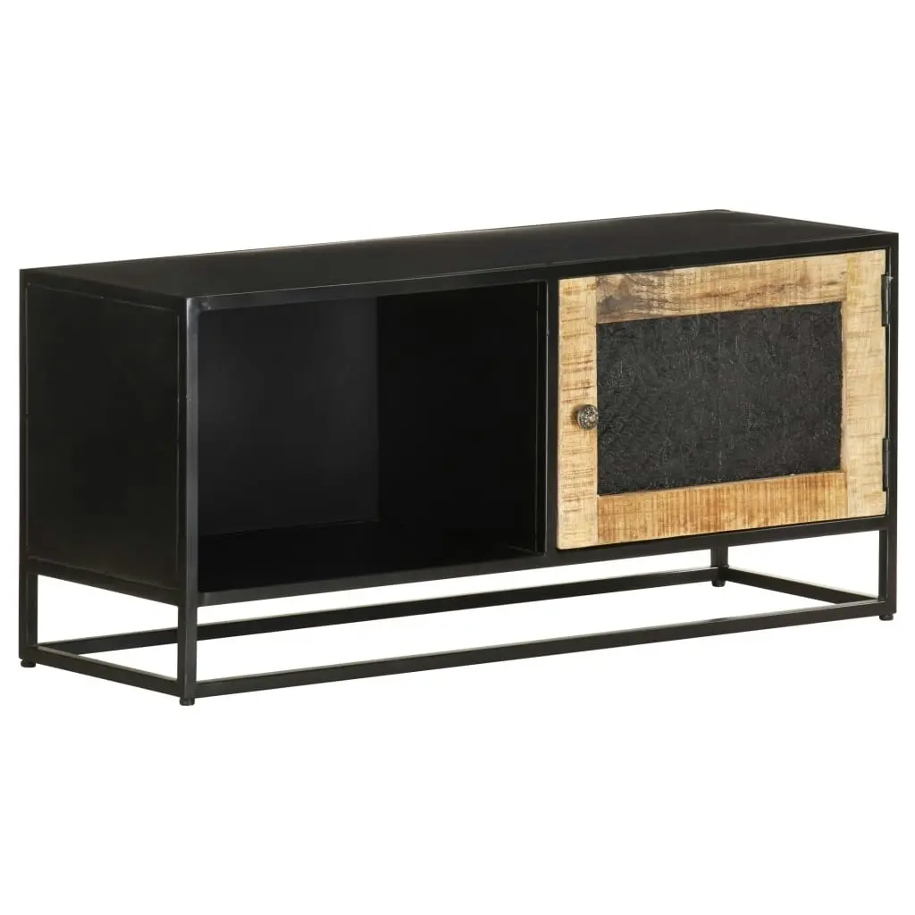 TV Cabinet 90x30x40 cm Rough Mango Wood 323150