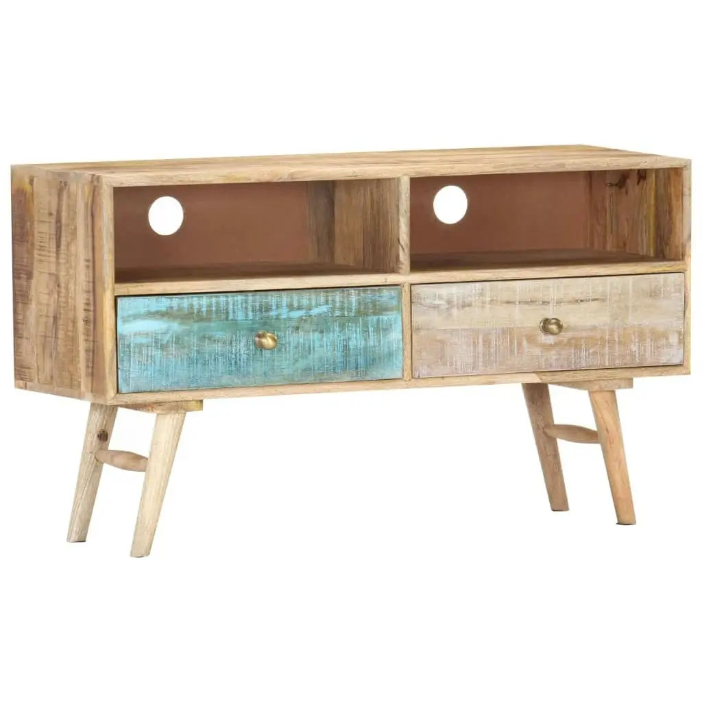 TV Cabinet 88x30x50 cm Solid Mango Wood 287368