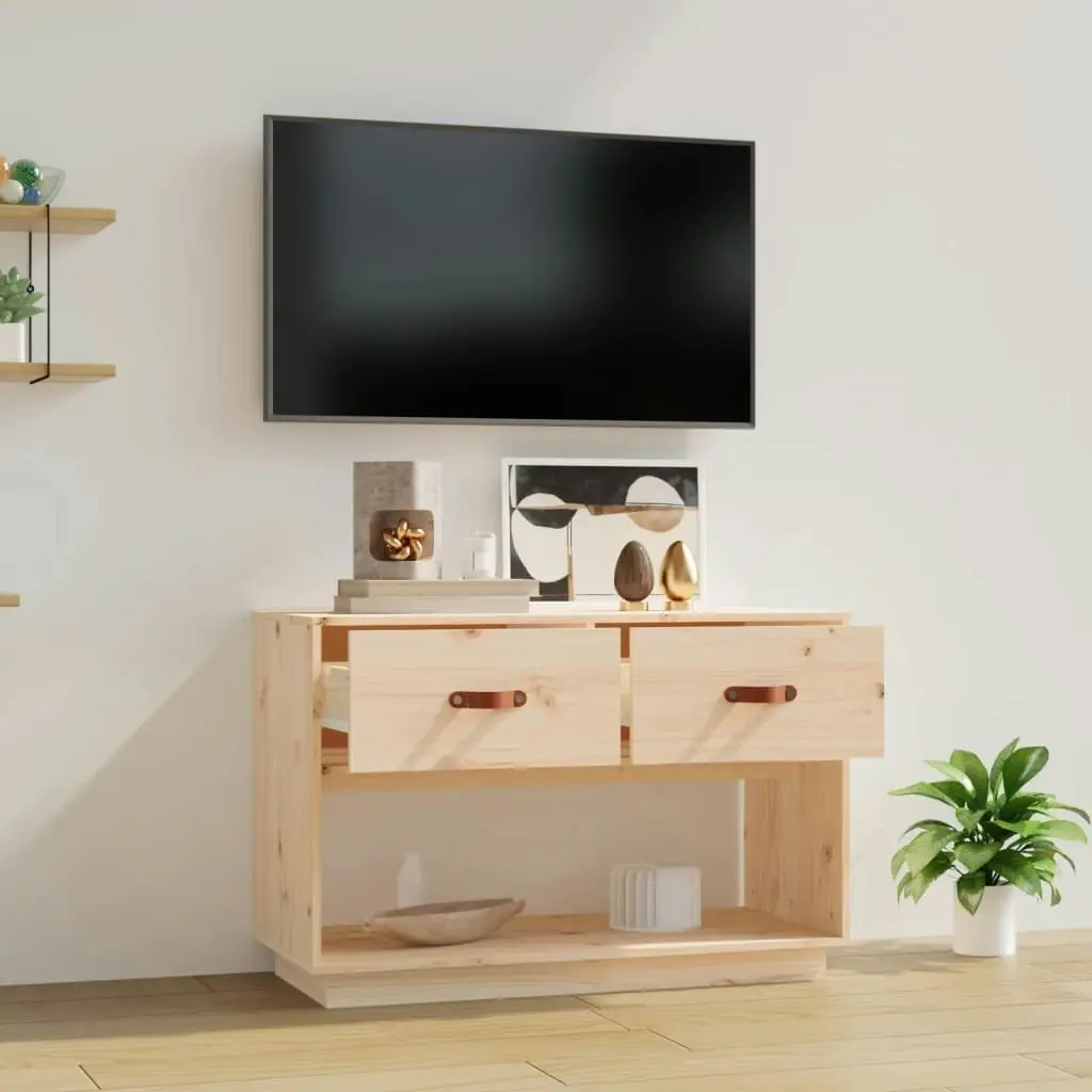 TV Cabinet 90x40x60 cm Solid Wood Pine 821522