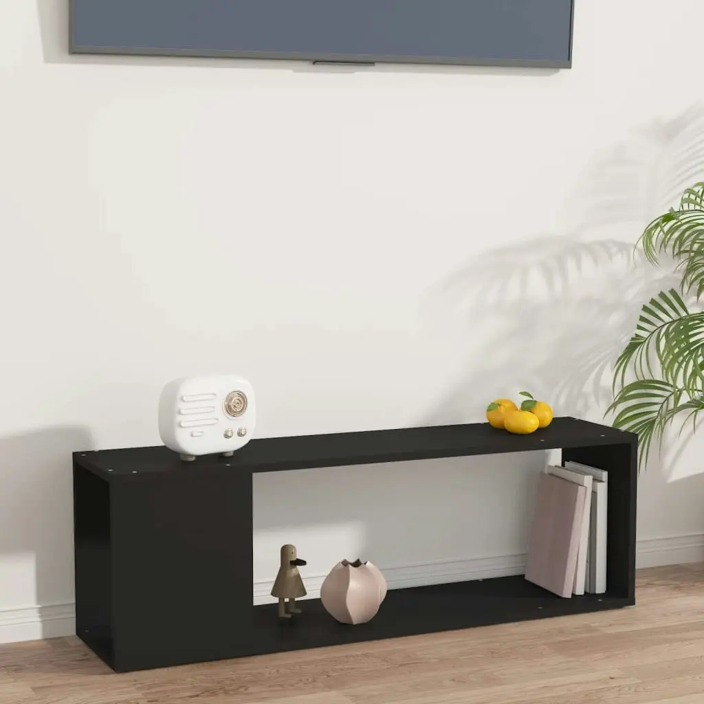 TV Cabinet Black 100x24x32 cm Engineered Wood 809162