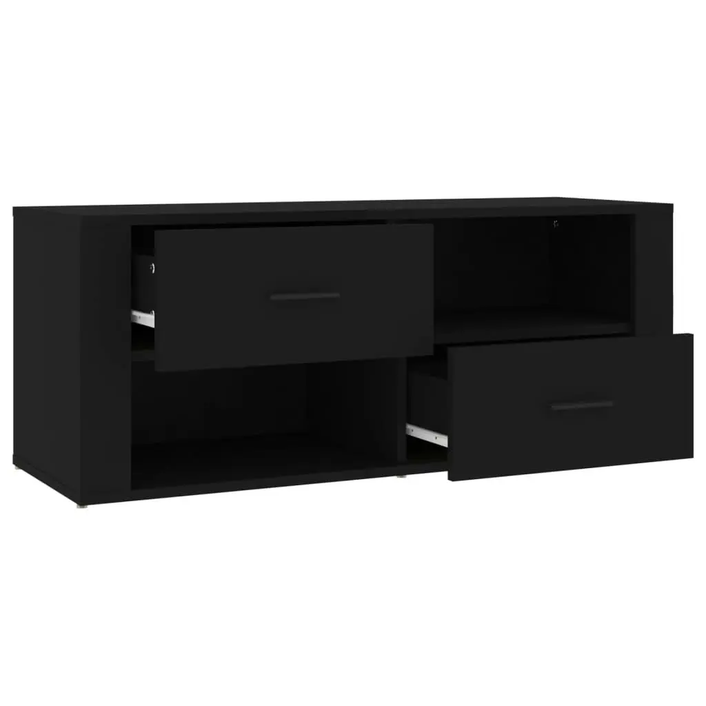 TV Cabinet Black 100x35x40 cm Engineered Wood 823100