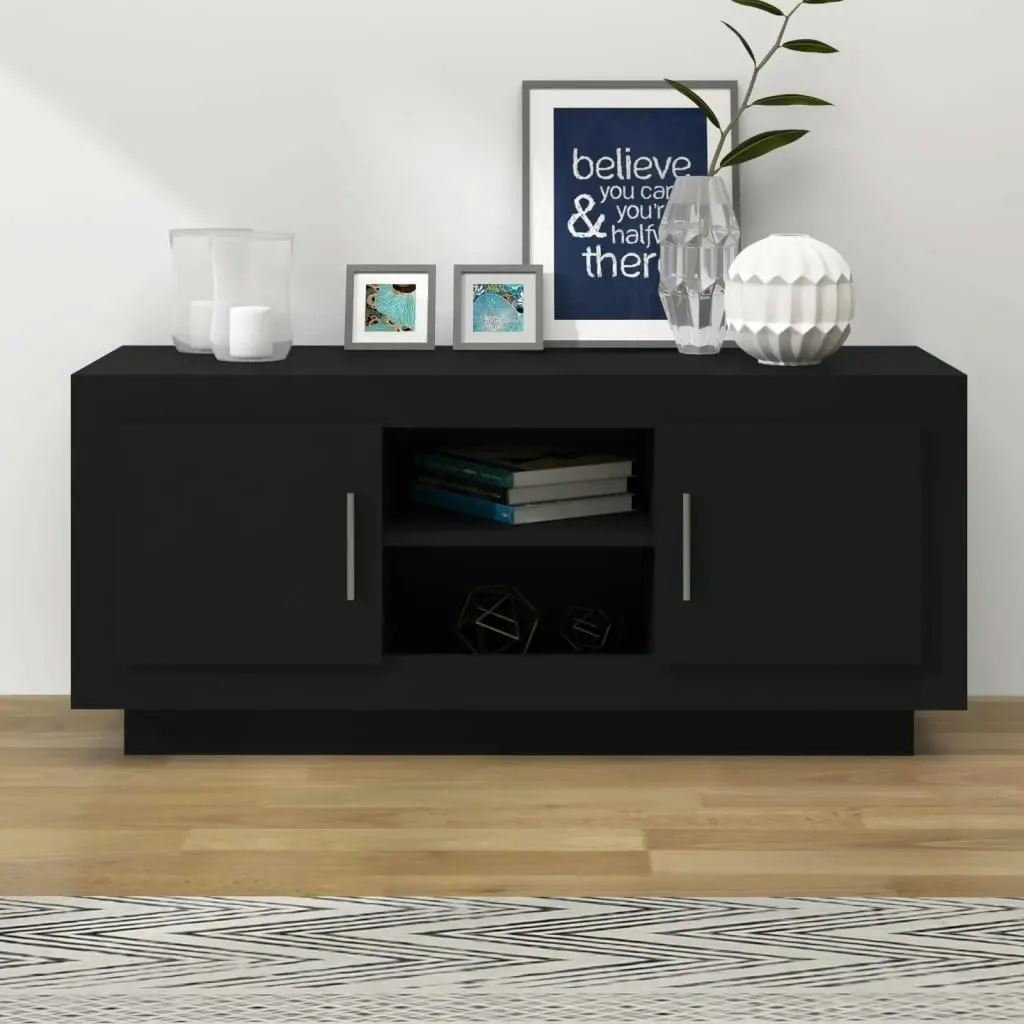 TV Cabinet Black 102x35x45 cm Engineered Wood 811791