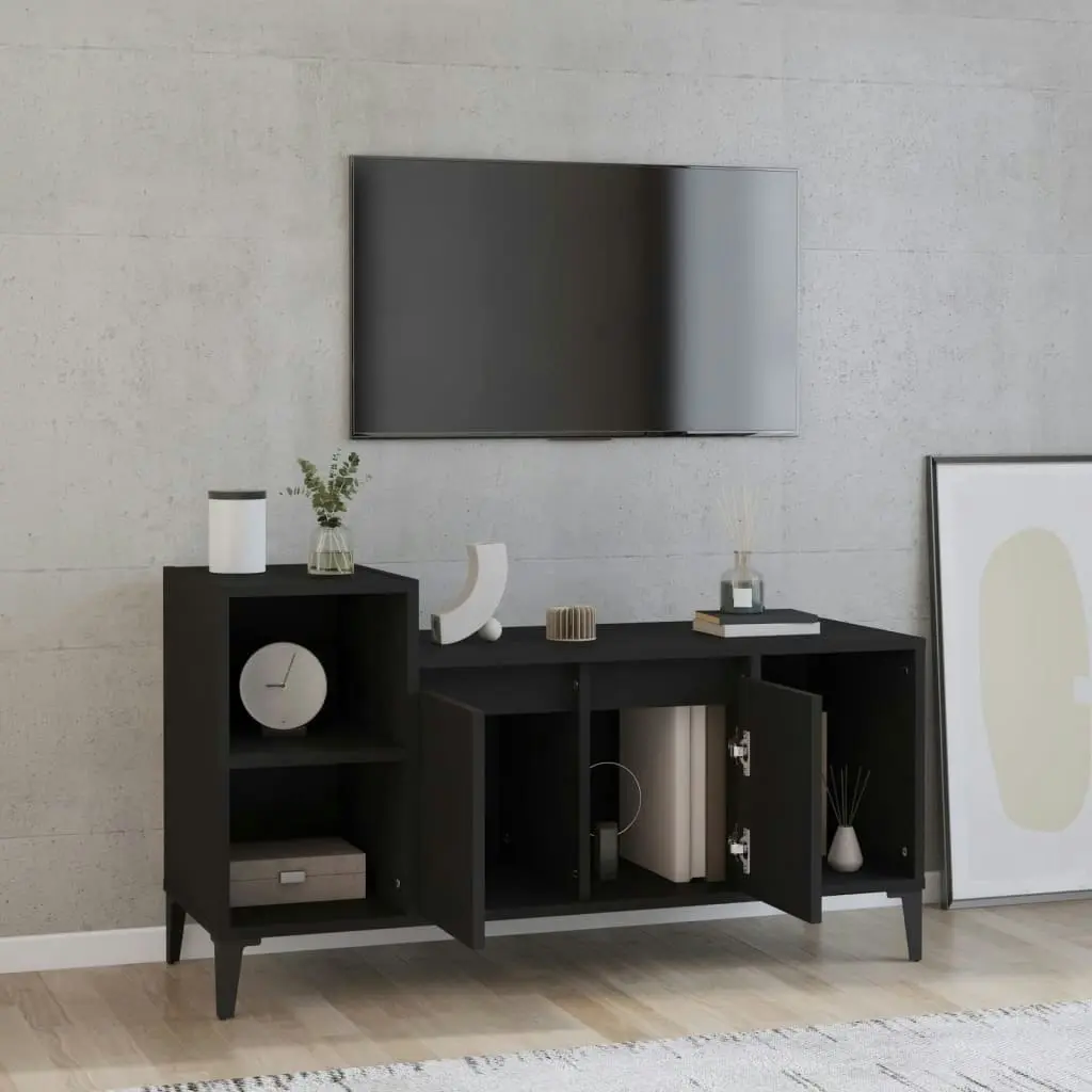 TV Cabinet Black 100x35x55 cm Engineered Wood 821181