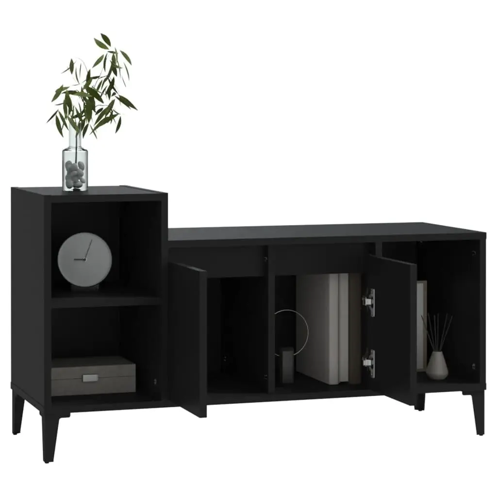 TV Cabinet Black 100x35x55 cm Engineered Wood 821181