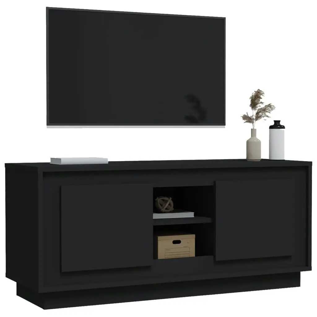 TV Cabinet Black 102x35x45 cm Engineered Wood 819861