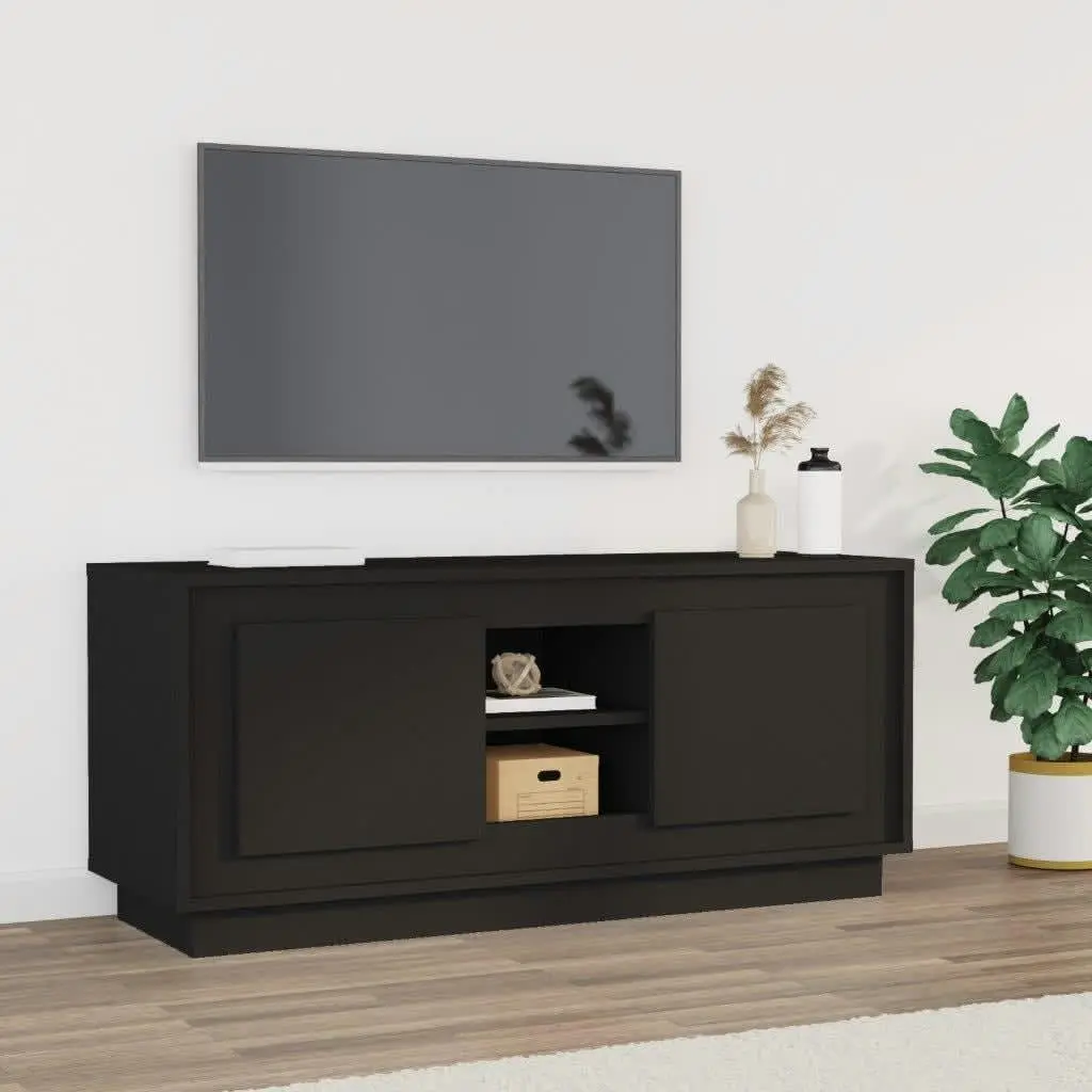 TV Cabinet Black 102x35x45 cm Engineered Wood 819861