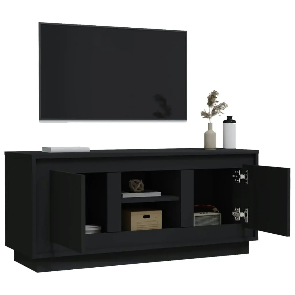 TV Cabinet Black 102x35x45 cm Engineered Wood 819861