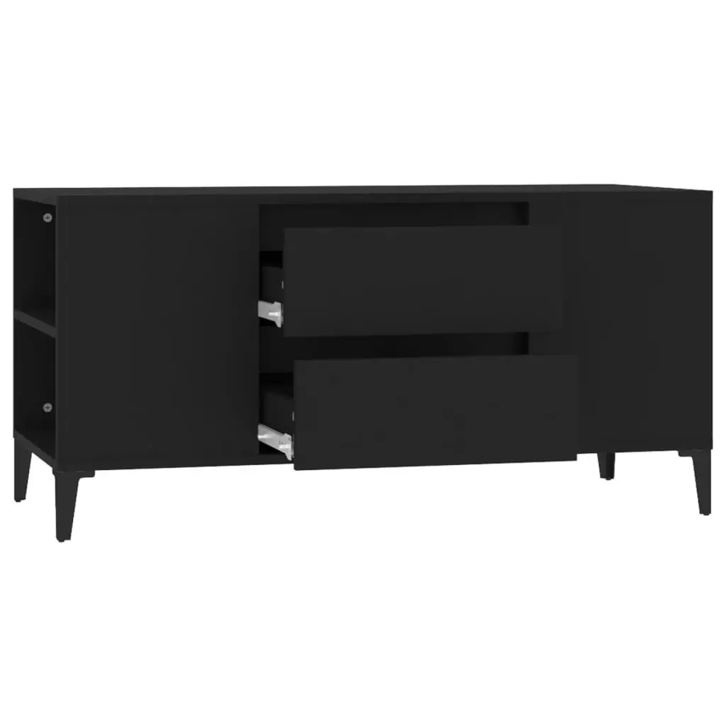 TV Cabinet Black 102x44.5x50 cm Engineered Wood 819605