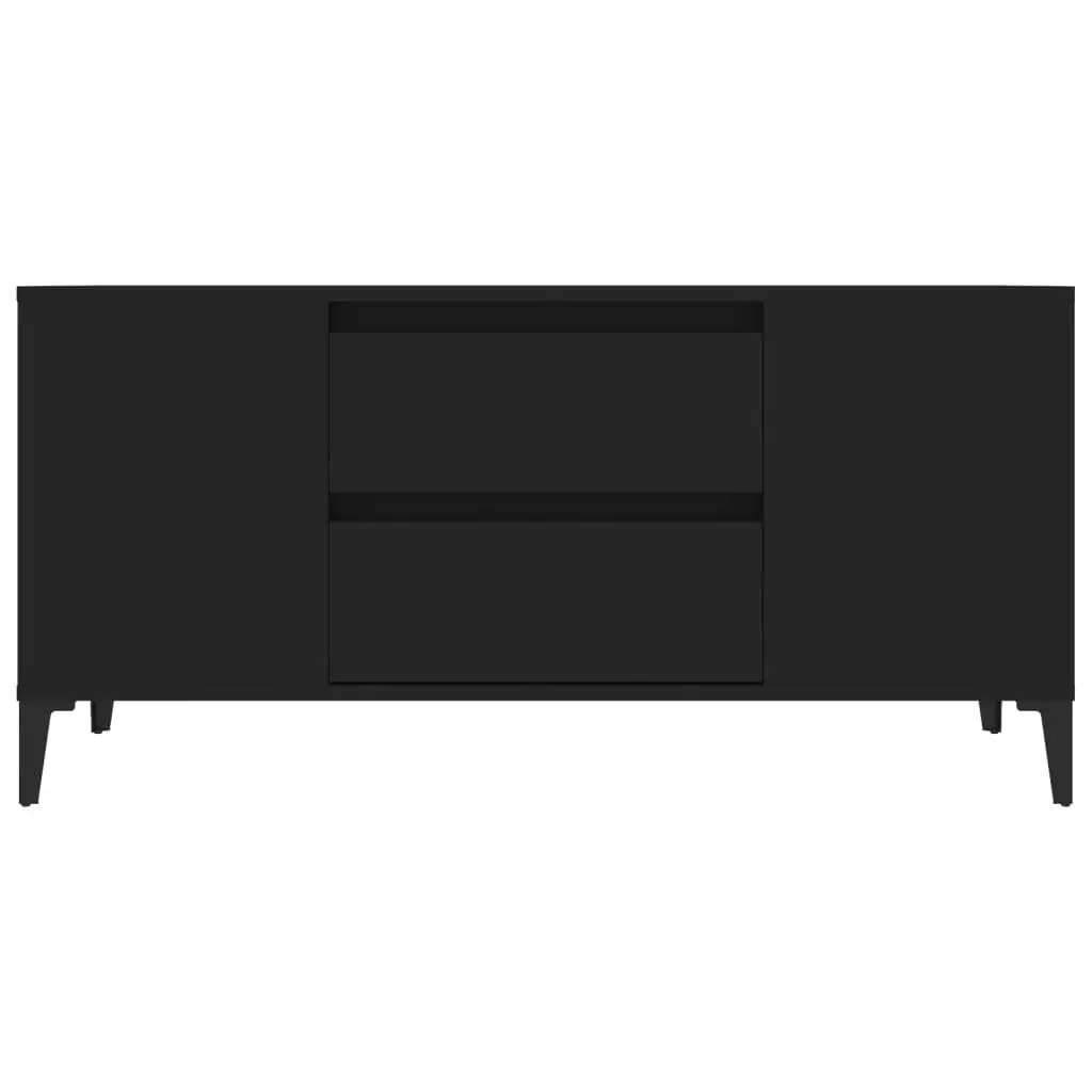 TV Cabinet Black 102x44.5x50 cm Engineered Wood 819605