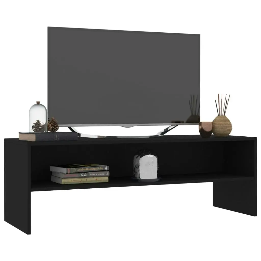 TV Cabinet Black 120x40x40 cm Engineered Wood 800037