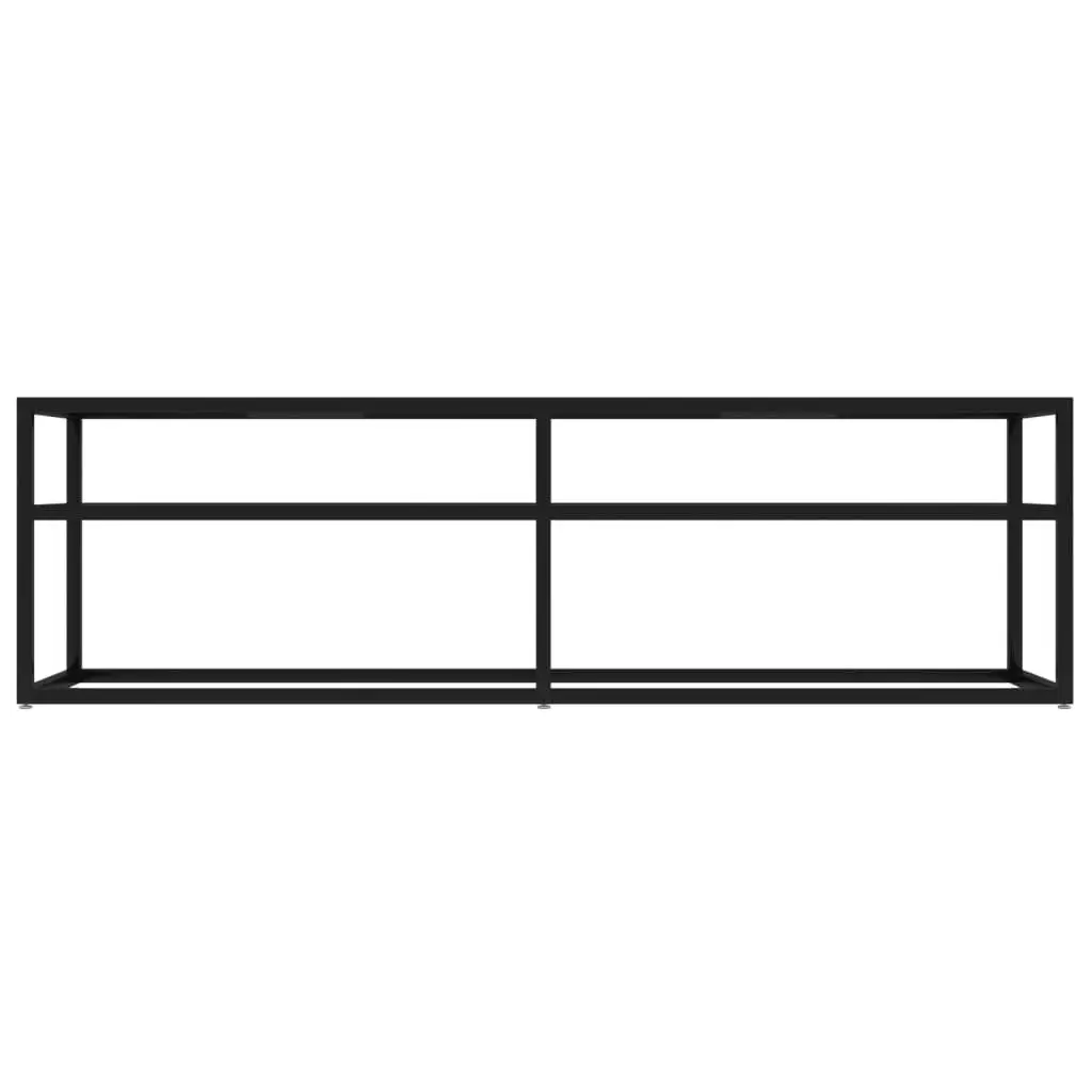 TV Cabinet Black 140x40x40.5 cm Tempered Glass 331715