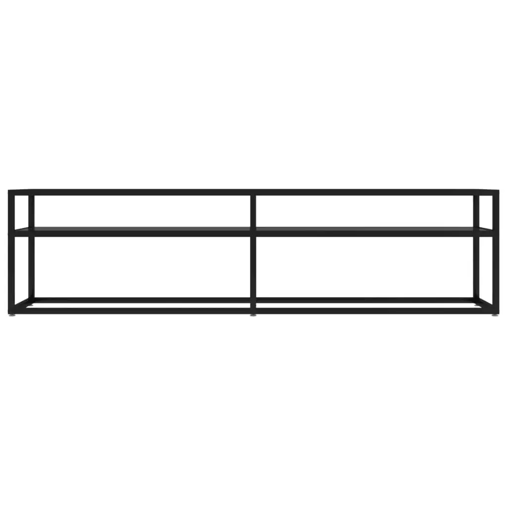 TV Cabinet Black 160x40x40.5 cm Tempered Glass 331719