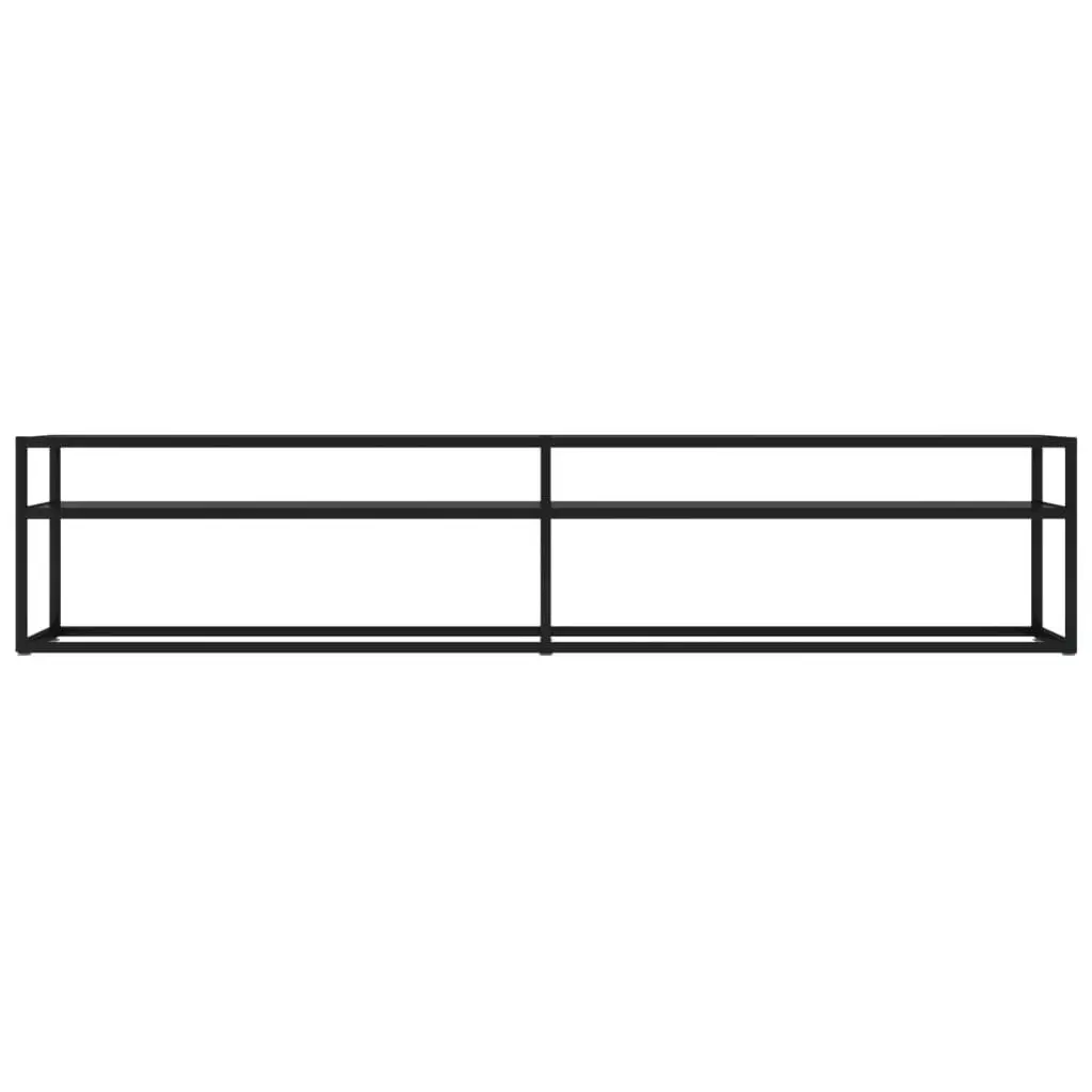 TV Cabinet Black 200x40x40.5 cm Tempered Glass 331727