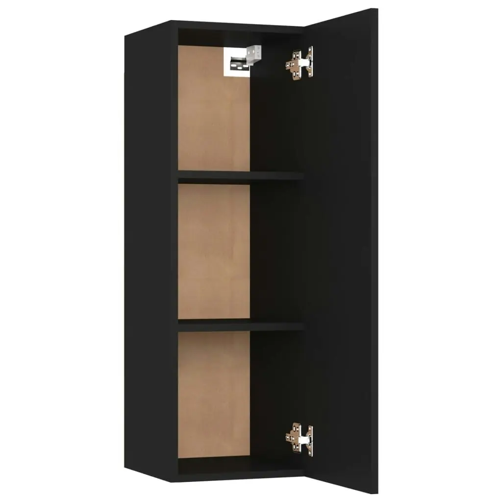 TV Cabinet Black 30.5x30x90 cm Engineered Wood 803346