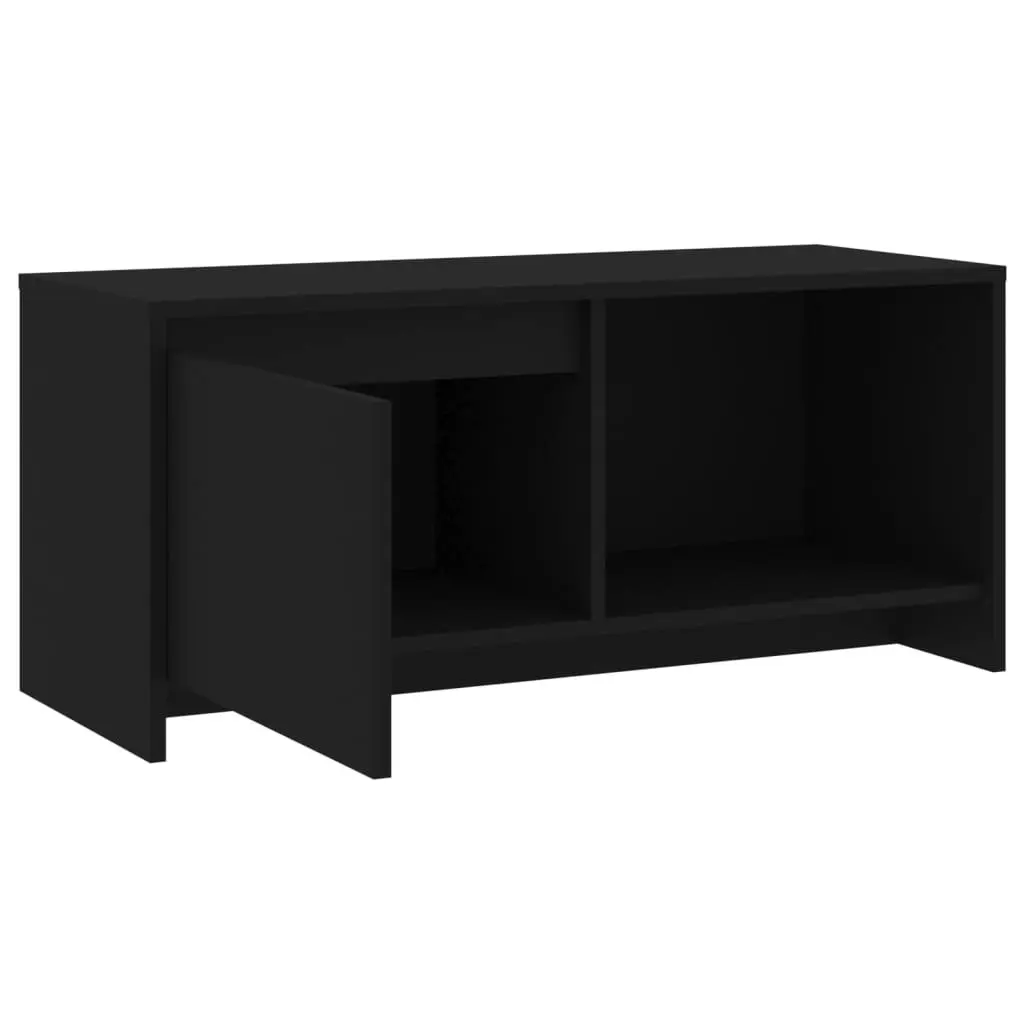 TV Cabinet Black 90x35x40 cm Engineered Wood 809783