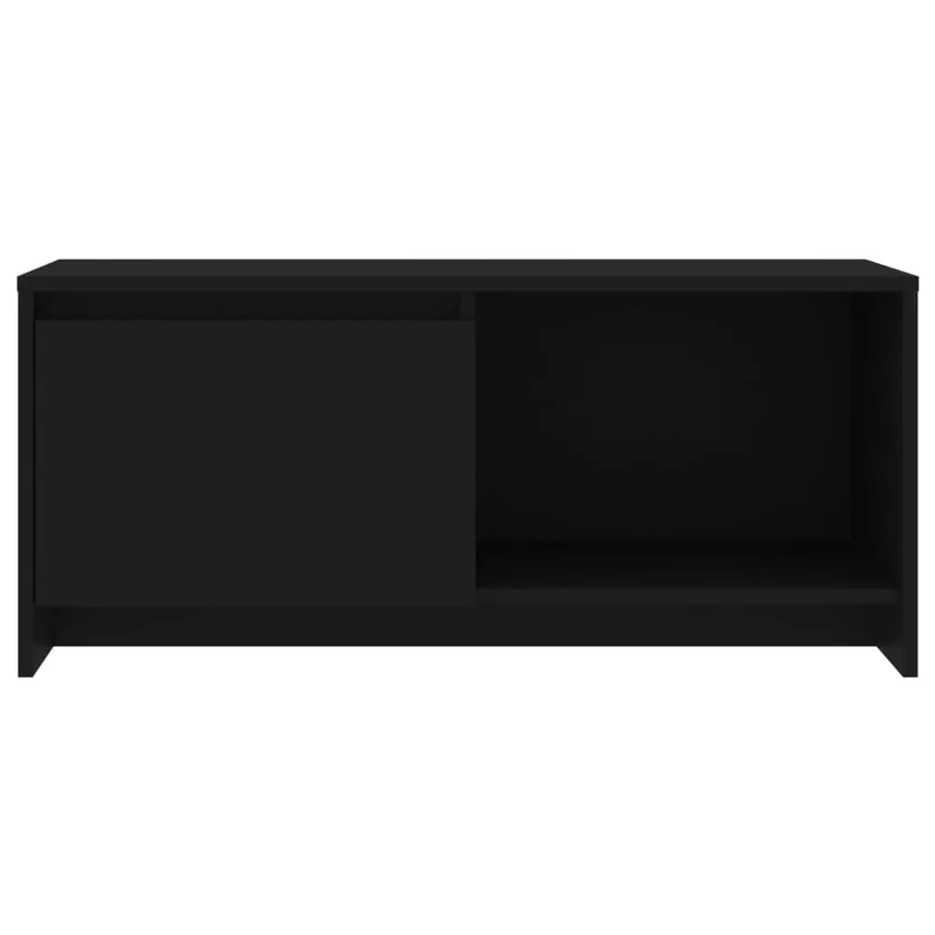 TV Cabinet Black 90x35x40 cm Engineered Wood 809783