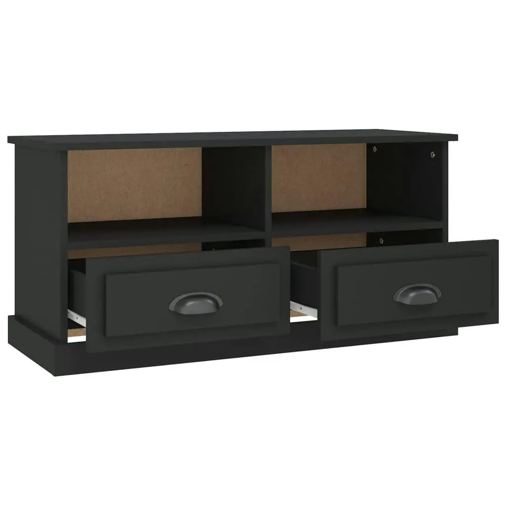 TV Cabinet Black 93x35.5x45 cm Engineered Wood 816465