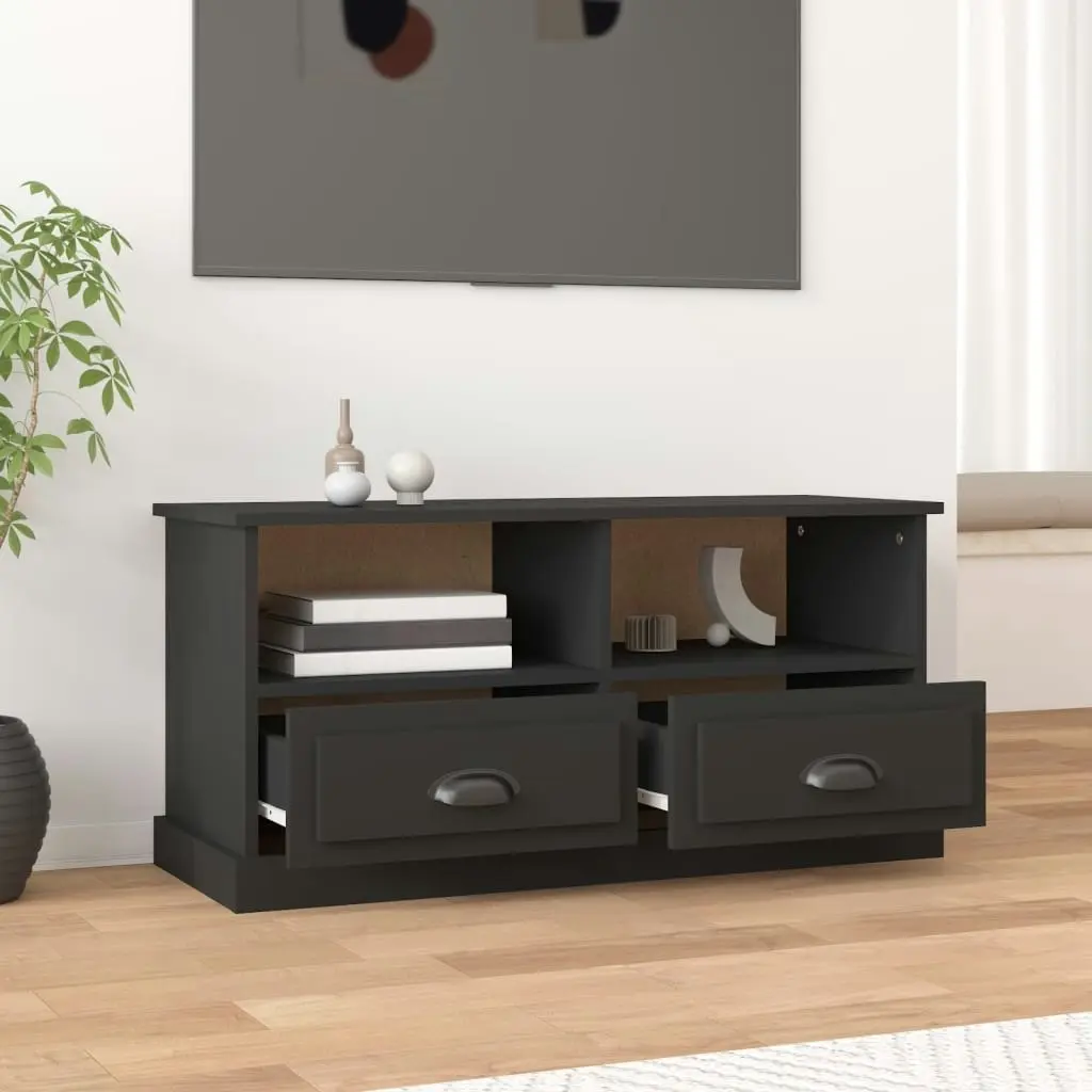 TV Cabinet Black 93x35.5x45 cm Engineered Wood 816465