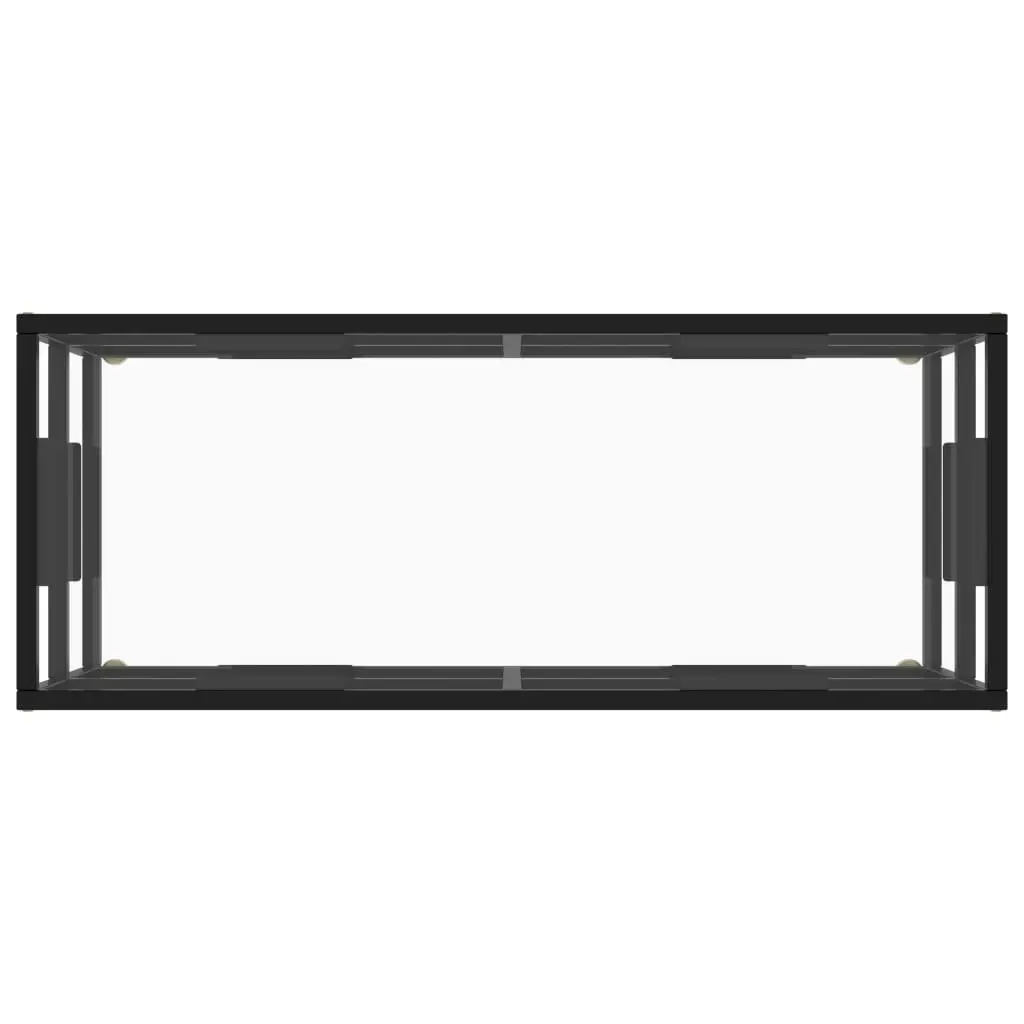 TV Cabinet Black with Tempered Glass 100x40x40 cm 322855