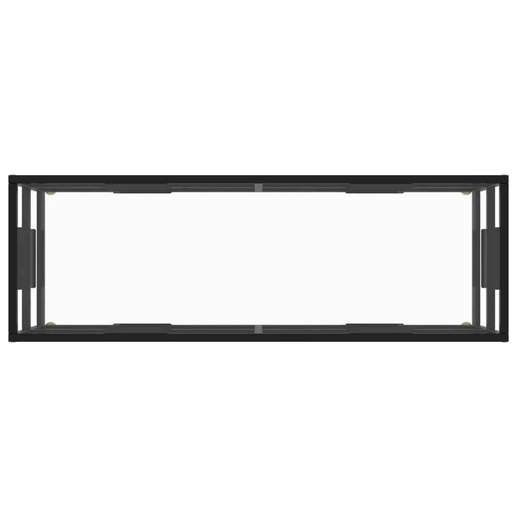 TV Cabinet Black with Tempered Glass 120x40x40 cm 322859