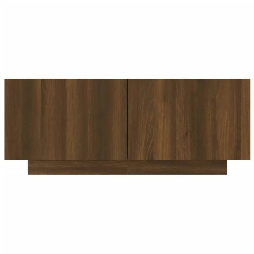 TV Cabinet Brown Oak 100x35x40 cm Engineered Wood 815719