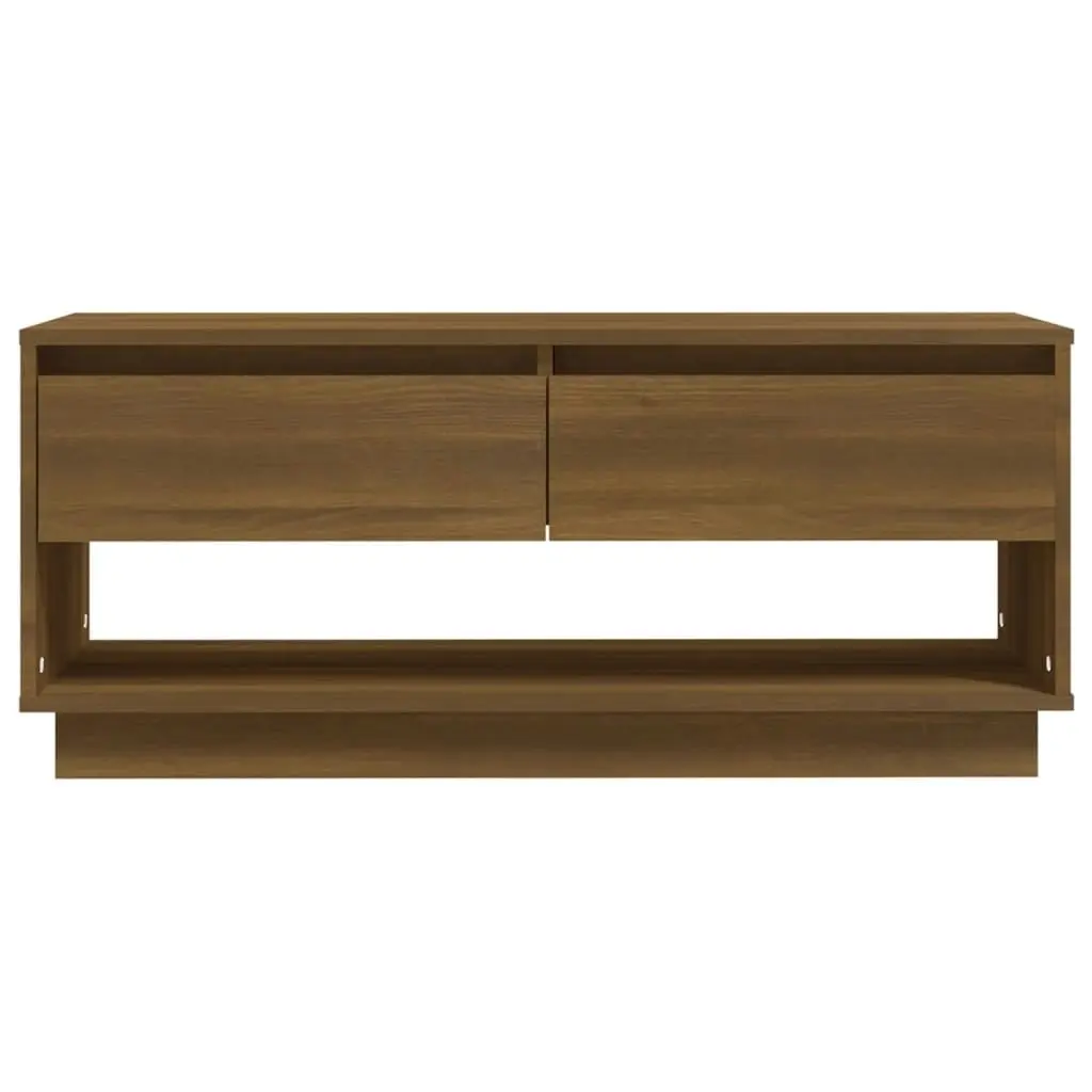 TV Cabinet Brown Oak 102x41x44 cm Engineered Wood 812974