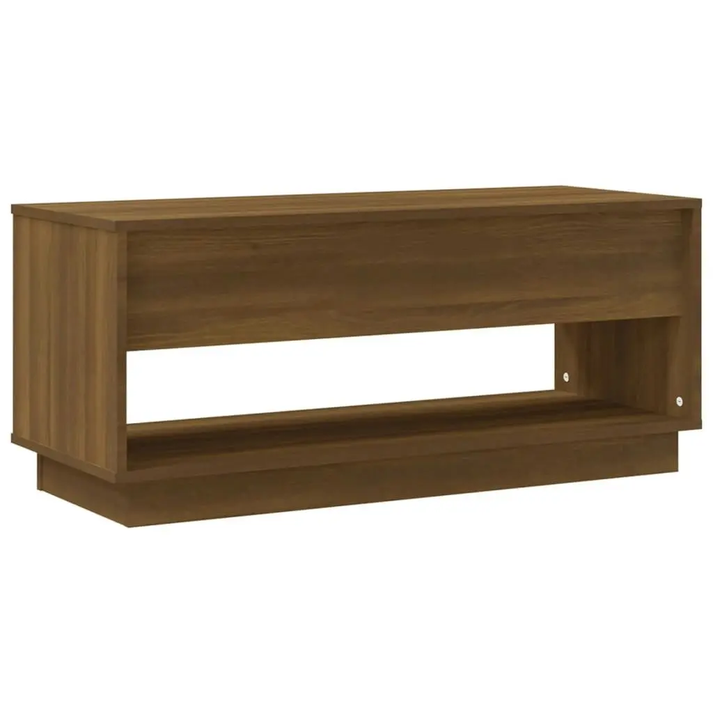 TV Cabinet Brown Oak 102x41x44 cm Engineered Wood 812974