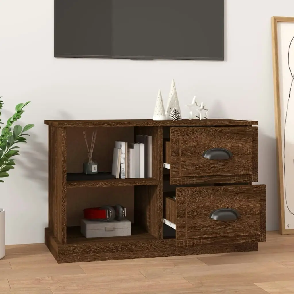 TV Cabinet Brown Oak 73x35.5x47.5 cm Engineered Wood 816175