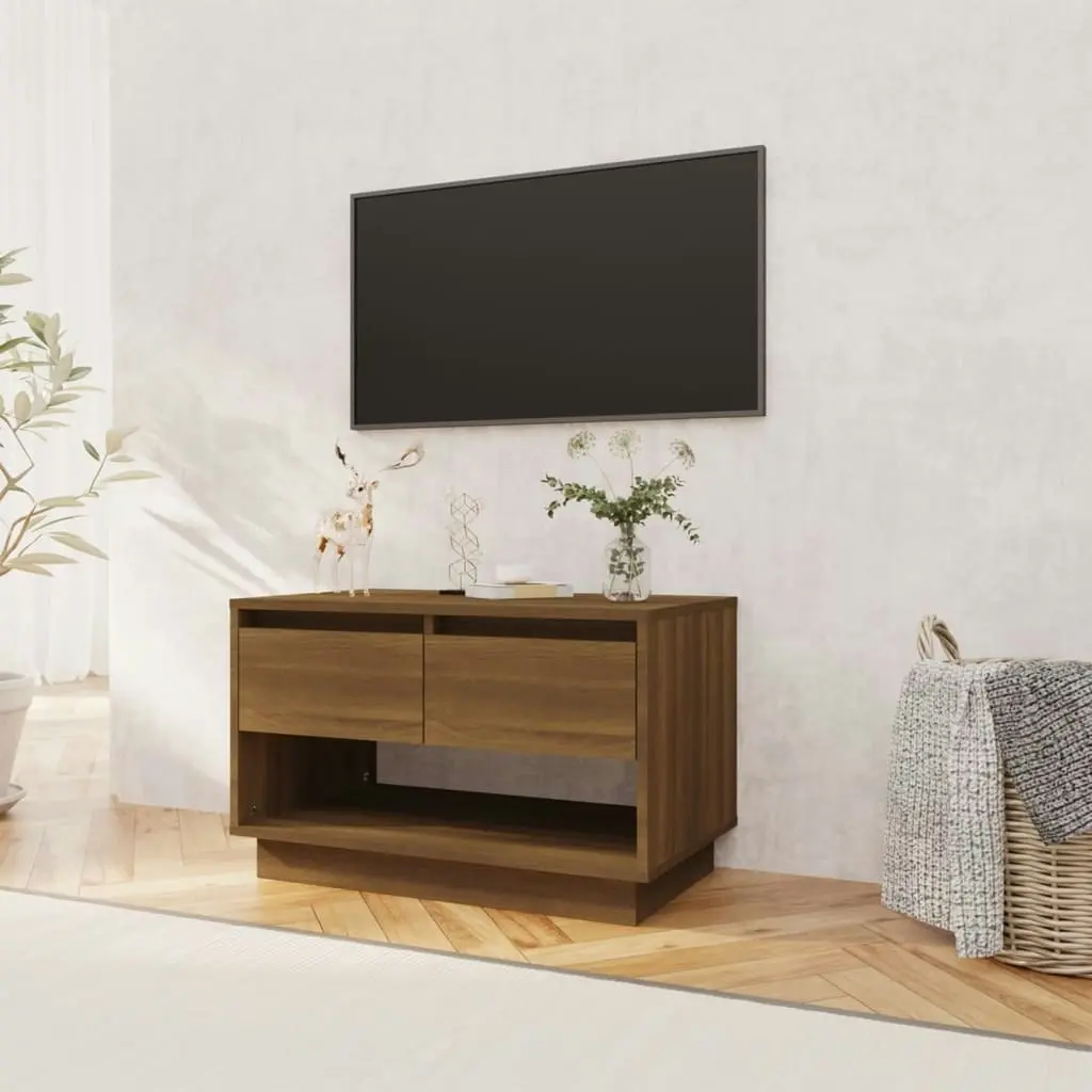 TV Cabinet Brown Oak 70x41x44 cm Engineered Wood 812977