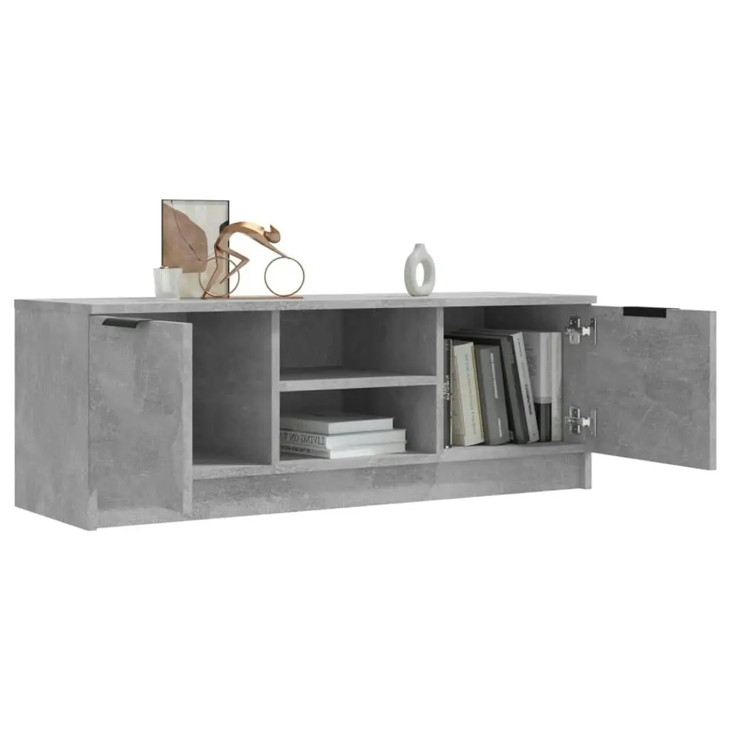 TV Cabinet Concrete Grey 102x35x36.5 cm Engineered Wood 811515