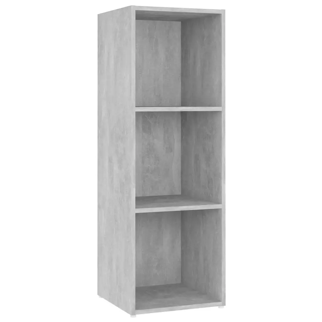 TV Cabinet Concrete Grey 107x35x37 cm Engineered Wood 805538