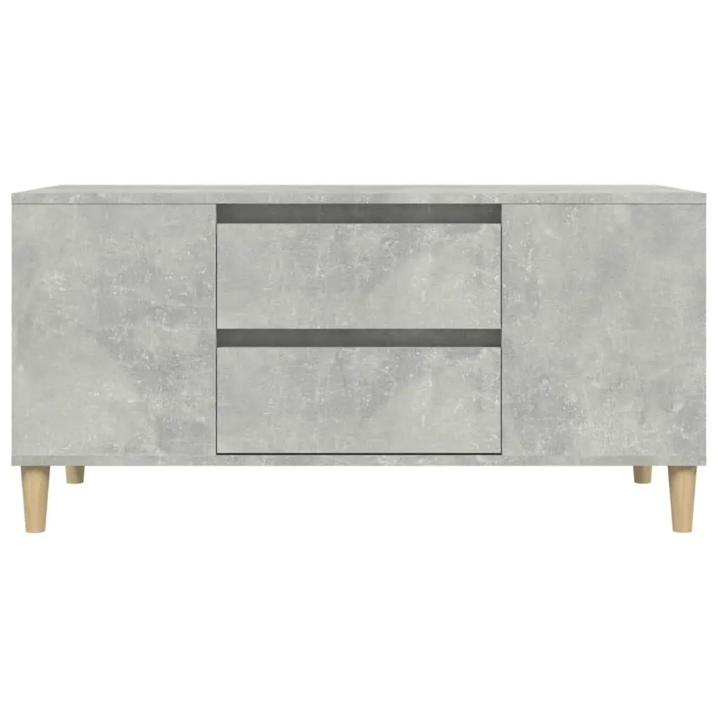 TV Cabinet Concrete Grey 102x44.5x50 cm Engineered Wood 819600