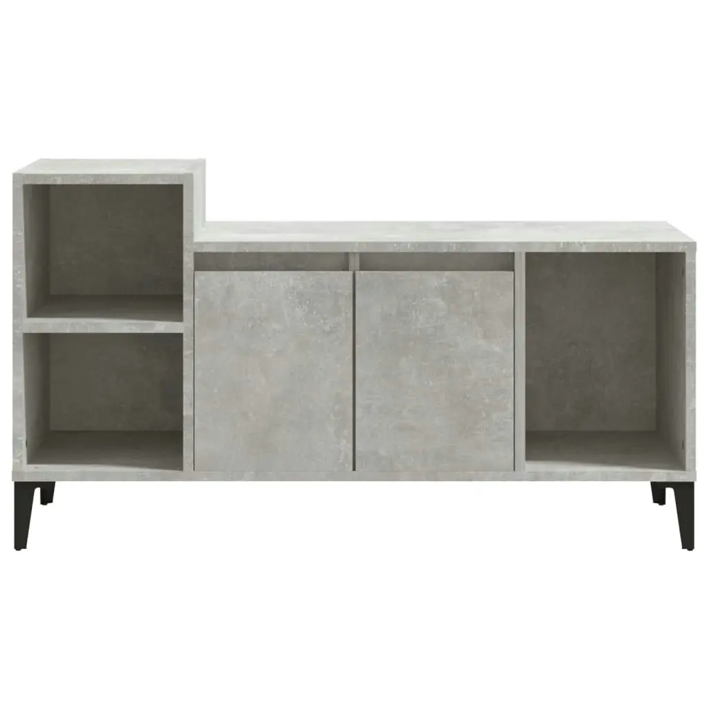 TV Cabinet Concrete Grey 100x35x55 cm Engineered Wood 821184