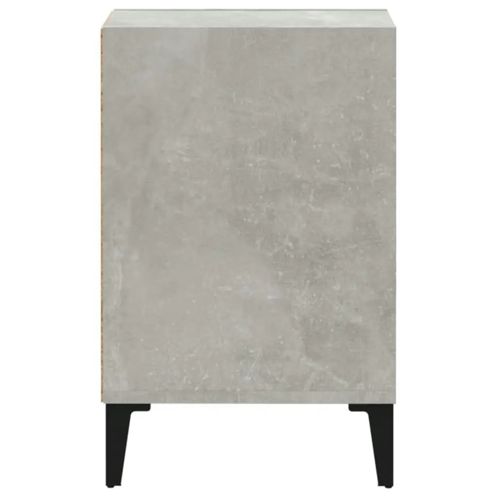 TV Cabinet Concrete Grey 100x35x55 cm Engineered Wood 821184