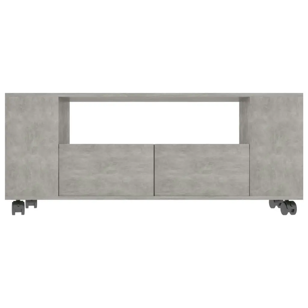 TV Cabinet Concrete Grey 120x35x48 cm Engineered Wood 801350